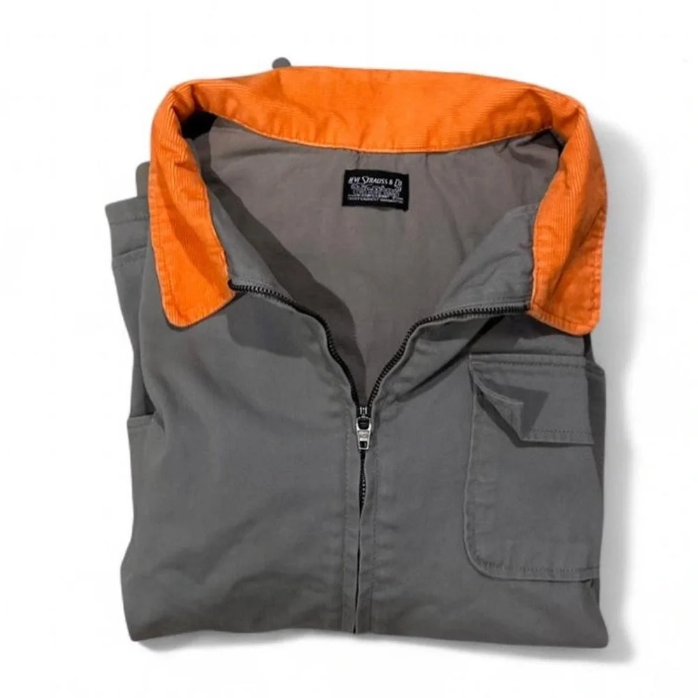 Rare Find Men’s Levi's Gray/Orange Skater Hunter Jacket Size L/XL - Picture 5 of 9